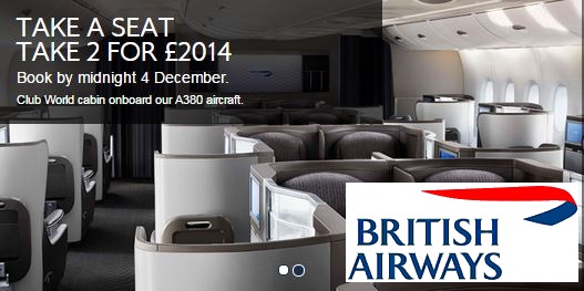 £1004 British Airways Business Class returns from UK to US, Middle East ...