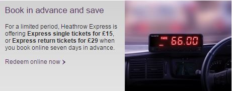 Heathrow Express promo code update – 