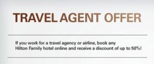 hilton travel agent rates